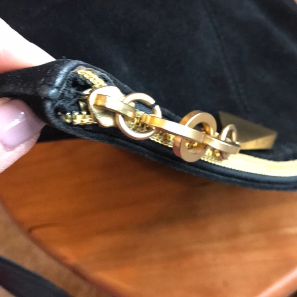 Vintage black suede bag - Picture 5 of 14